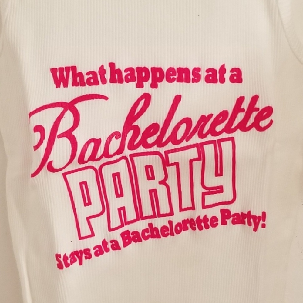 What Happens At A Bachelorette PARTY White Tank